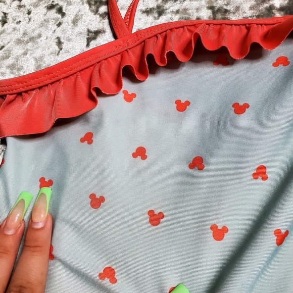 Junk Food Disney Mickey Mouse Ruffle One-Piece Swinsuit - Picture 4 of 6